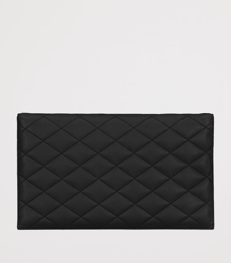 Saint Laurent lambskin quilted Paris pouch (British brand)