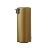 Brabantia brass pedal bin 30L, UK version