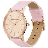 Armani Exchange watch and bracelet set pink leather, imported from the UK