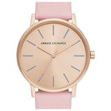 Armani Exchange watch and bracelet set pink leather, imported from the UK