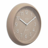 Acctim Retro Flood Mocha brown wall clock 30cm (British brand)