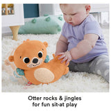 Fisher-Price 2in1 Rockin' Tummy Time Otter plush sensory toy, UK version