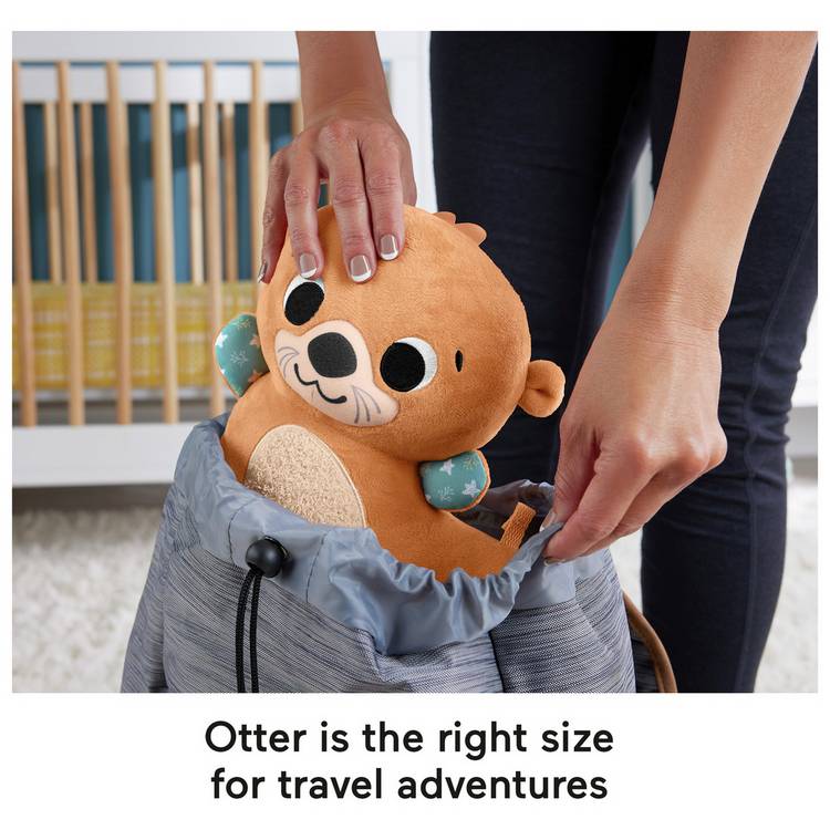 Fisher-Price 2in1 Rockin' Tummy Time Otter plush sensory toy, UK version