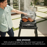 Ninja Woodfire Pro XL electric BBQ grill with cover - British product