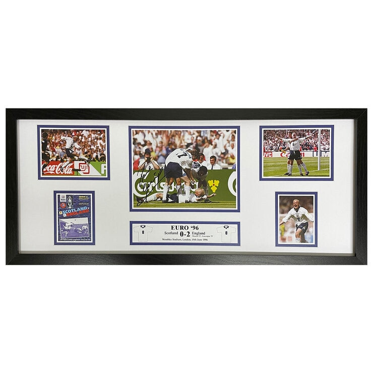 Allstarsignings Paul Gascoigne signed framed storyboard 30x12 inches - British product