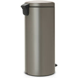 Brabantia 30-litre pedal bin platinum (British brand)