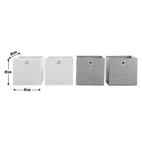 Argos Home storage boxes grey and floral set of 4 (British brand)