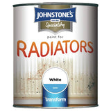 Johnstone's radiator paint satin brilliant white 750ml, imported from the UK