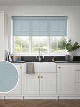 Next Next Duck Egg Blue Heaven Made to Measure Roller Blind- Buy online at McGrocer