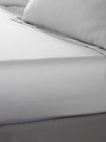 Catherine Lansfield silver silky soft satin fitted bed sheet - British product