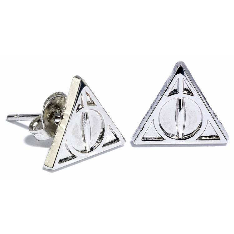 Harry Potter silver stud earrings set of 3 - British product