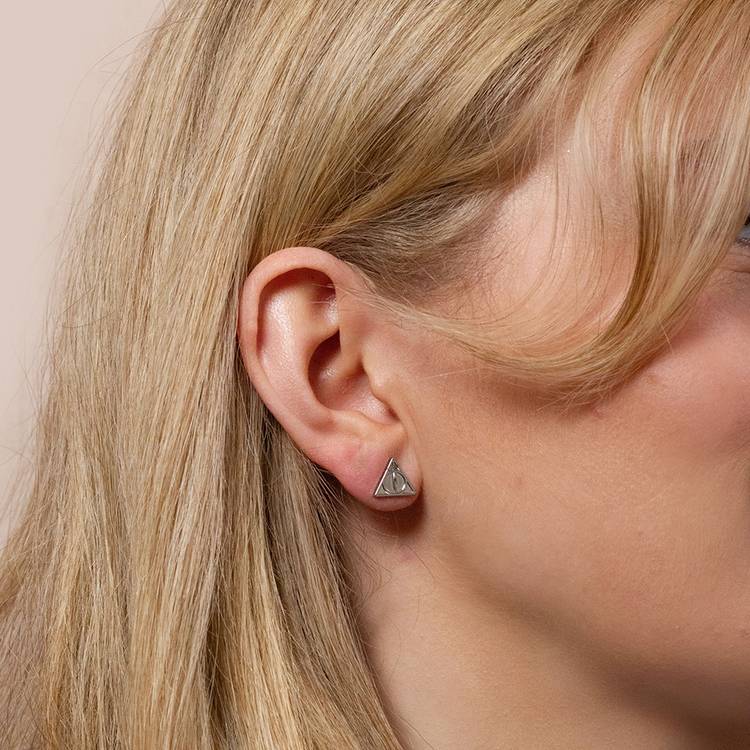 Harry Potter silver stud earrings set of 3 - British product