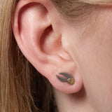 Harry Potter silver stud earrings set of 3 - British product