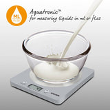 Salter electronic kitchen scale with silver steel platform - British product