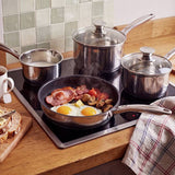 Russell Hobbs 5 piece stainless steel pan set (British brand)