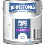 Johnstone's satin paint Brilliant White 2.5L (British brand)