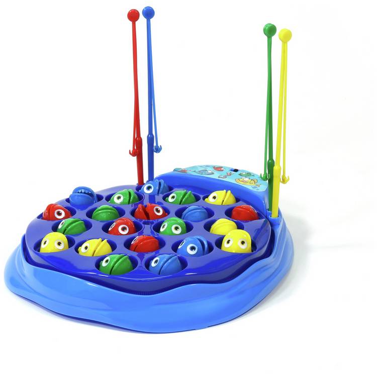 Chad Valley Fishing Game with fish and poles, imported from the UK