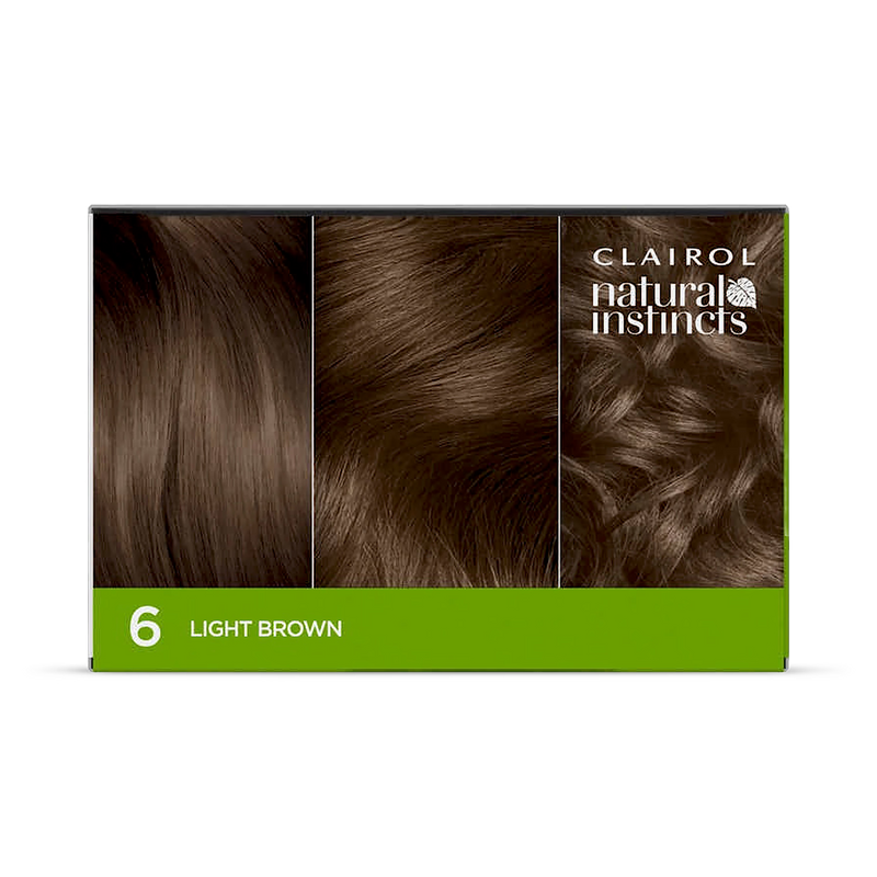 Clairol Natural Instincts Light Brown 6 hair dye - British product