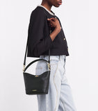 Sandro Paris small leather bucket bag, UK version