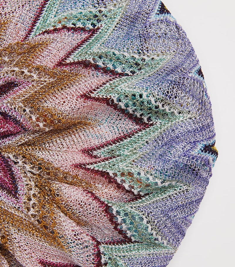 Missoni knot-front zigzag turban imported from the UK