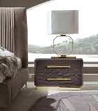 Giorgio Collection Infinity bedside table with chrome details, UK version