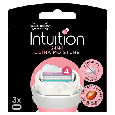 Lames de recharge Wilkinson Sword Intuition 2en1 Ultra Moisture, lot de 3