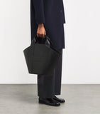 Harrods leather tote bag with H trim, UK version