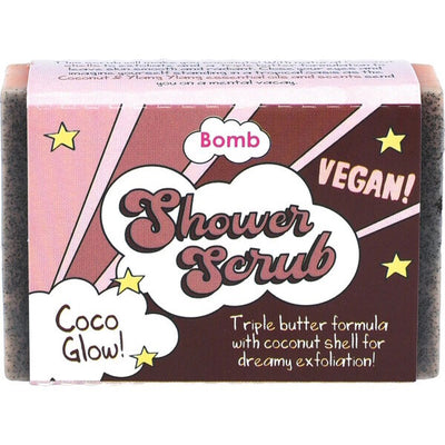 Superdrug Bomb Cosmetics Coco Glow Shower Soap Scrub Coconut Exfoliator- Buy online at McGrocer