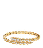 Bvlgari Serpenti Viper yellow gold diamond bracelet (British brand)