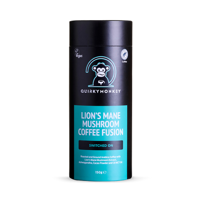 Holland & Barrett Quirky Monkey Lion's Mane Mushroom Coffee Fusion (Switched On) 150g- Buy online at McGrocer