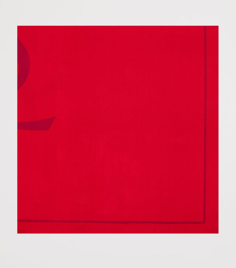 Saint Laurent Cassandre silk scarf 135cm, imported from the UK