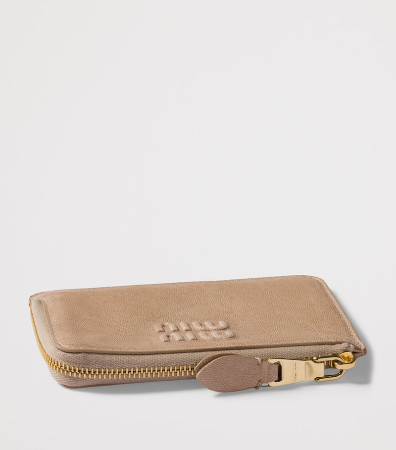 Miu Miu nappa leather envelope card holder - British product
