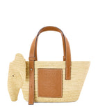 LOEWE small woven elephant basket tote bag, UK version