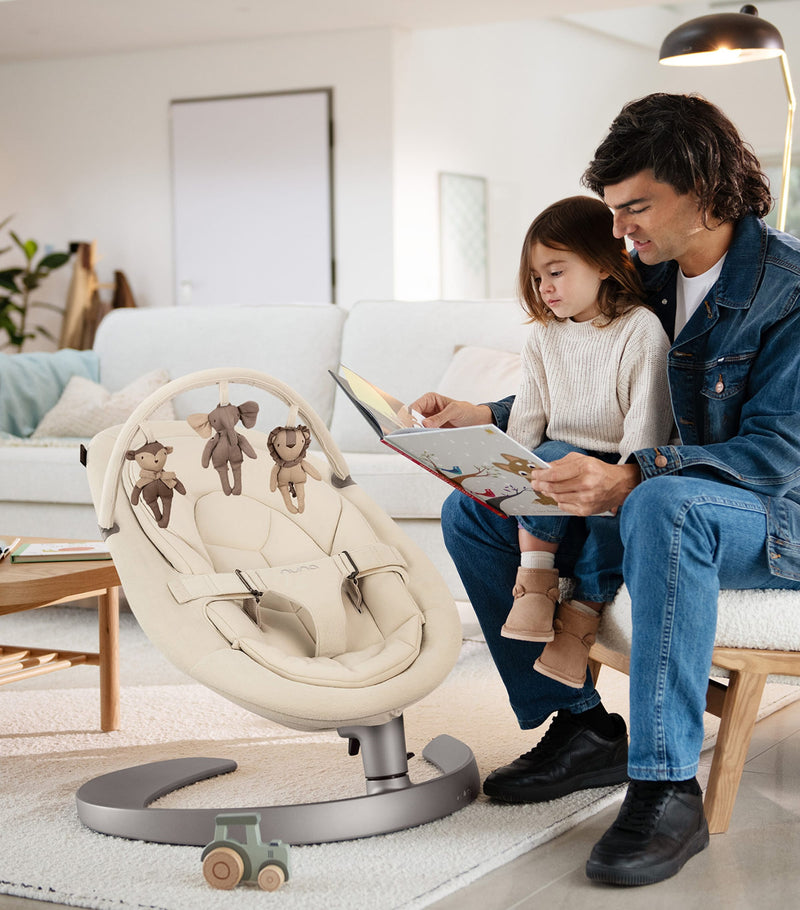 Nuna LEAF Grow Cloud baby bouncer seat, imported from the UK