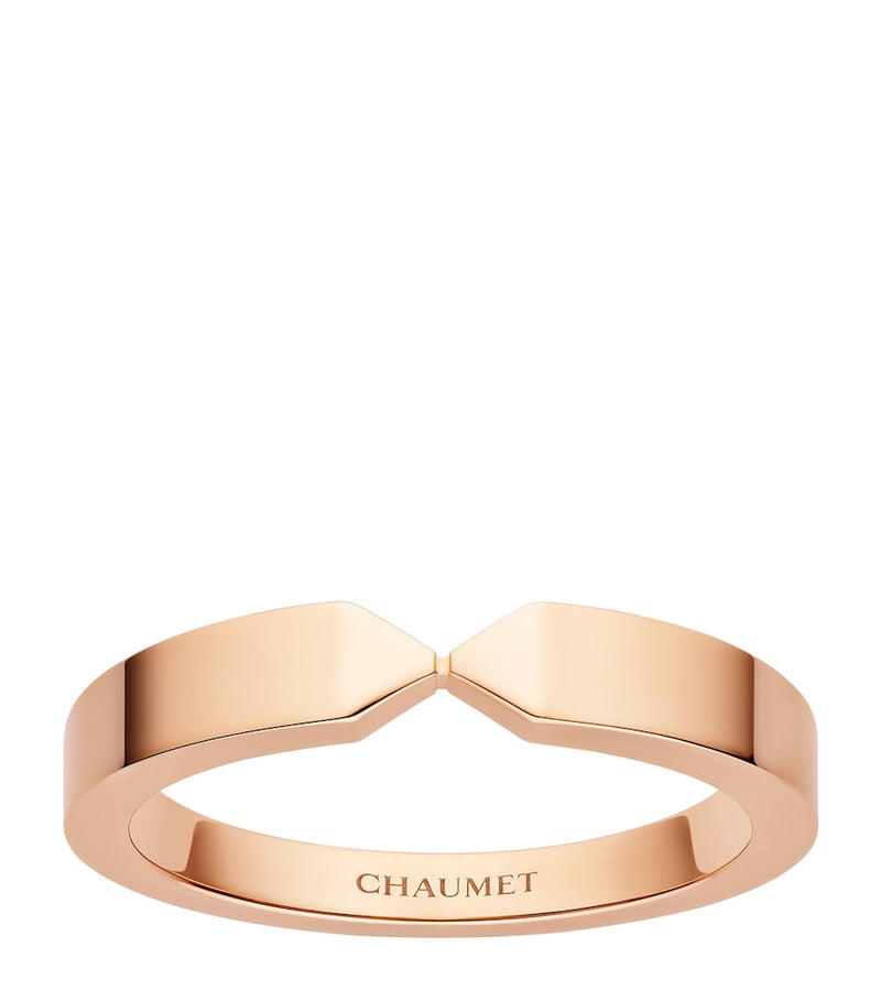 Chaumet Triomphe de Chaumet rose gold wedding band - British product