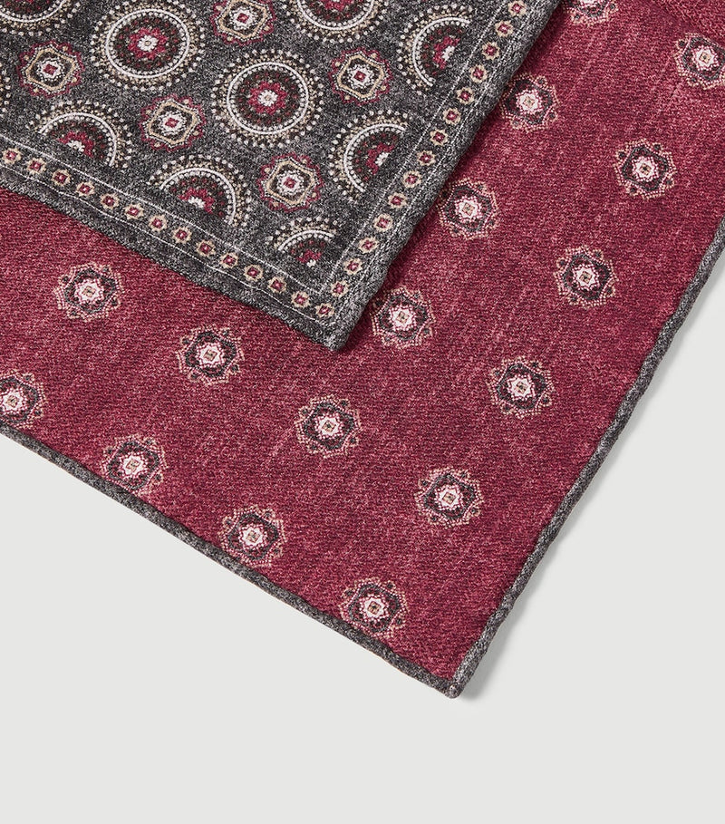 Brunello Cucinelli silk pocket square 35x35cm - British product