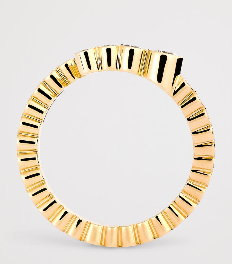Sophie Bille Brahe L ring 18kt yellow gold diamonds - British product