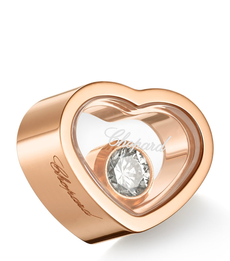 Chopard rose gold diamond single earring, imported from the UK