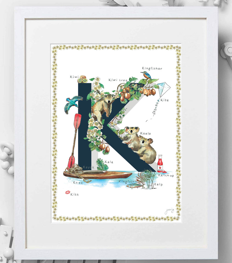 Jo Laing A4 letter print, UK version
