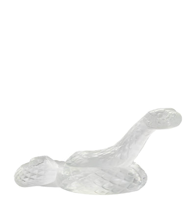 Harrods Lalique Crystal Snake Sculpture- Buy online at McGrocer