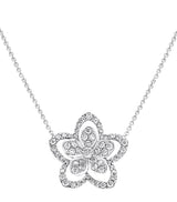Harrods Graff White Gold and Diamond Wild Flower Necklace 45cm- Buy online at McGrocer