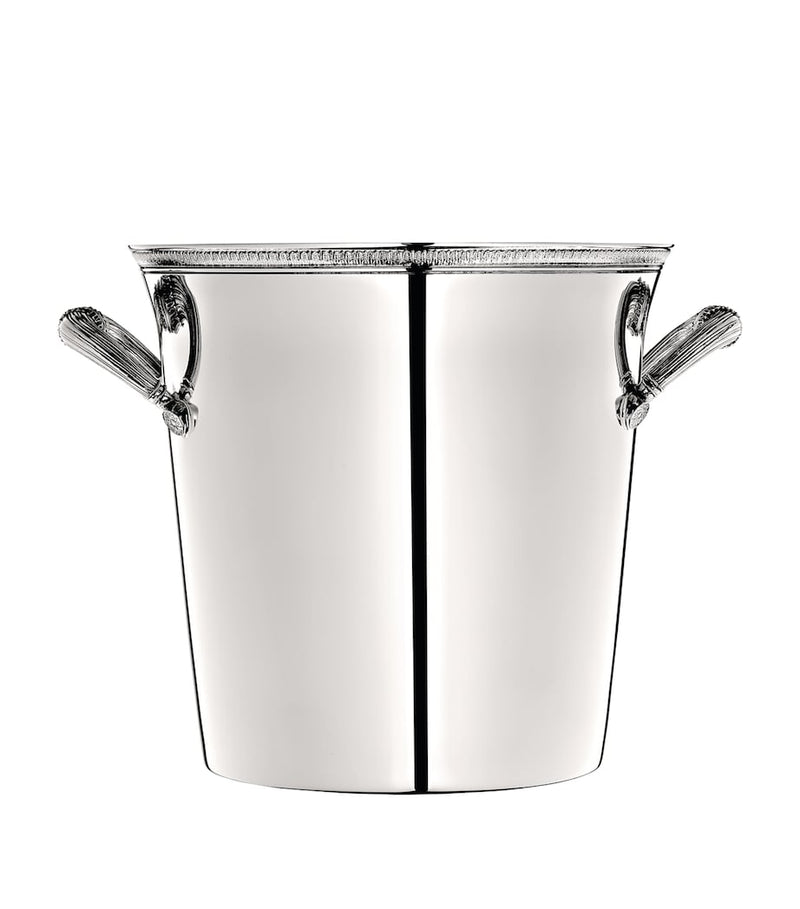 Christofle silver-plated Malmaison two-bottle champagne cooler - British product