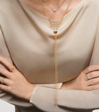 Boucheron Mini Mixed Gold Quatre white ring pendant (British brand)