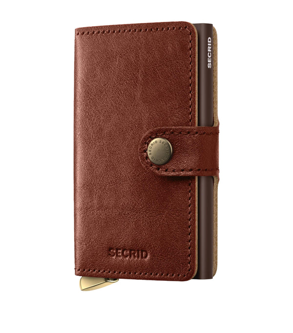 Leather Miniwallet with Aluminium Security Protector