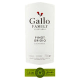 Gallo Family Vineyards Pinot Grigio white wine 750ml (American import)