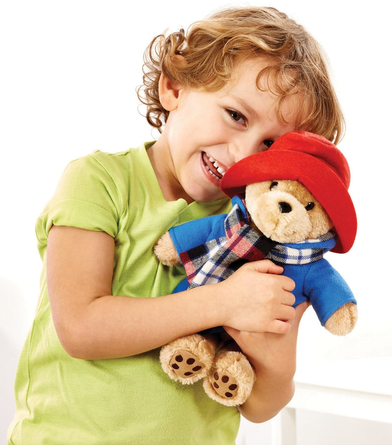 Paddington Bear soft toy with scarf 21cm, imported from the UK