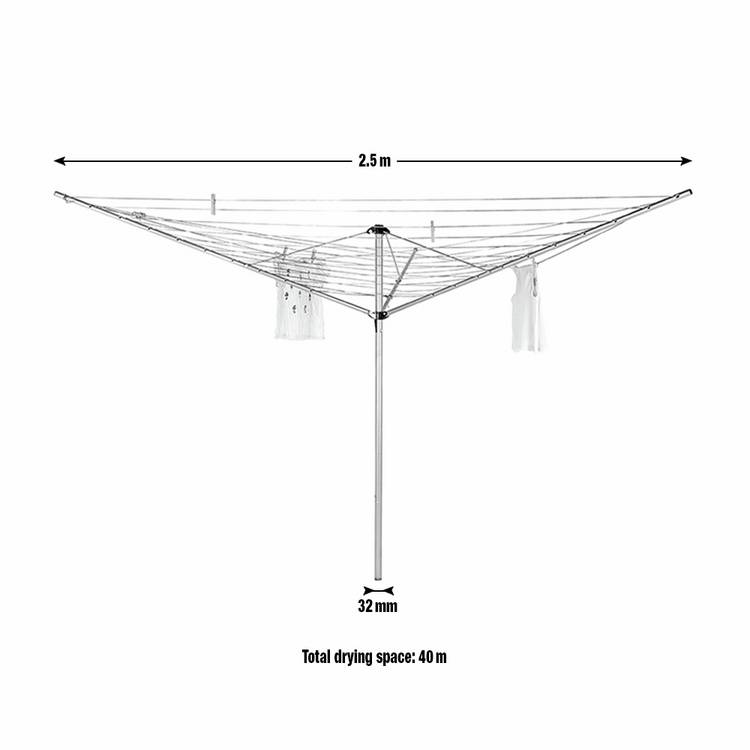 Argos Home rotary washing line 3 arm 30m, imported from the UK