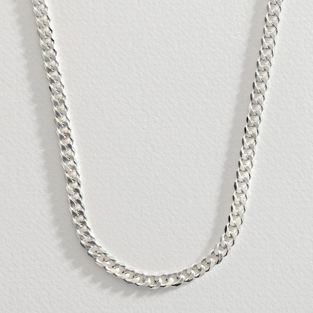 Revere men's sterling silver curb chain 20 inches (British brand)