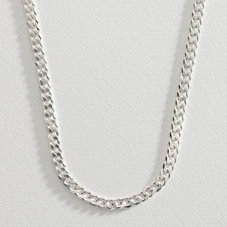 Revere men's sterling silver curb chain 20 inches (British brand)
