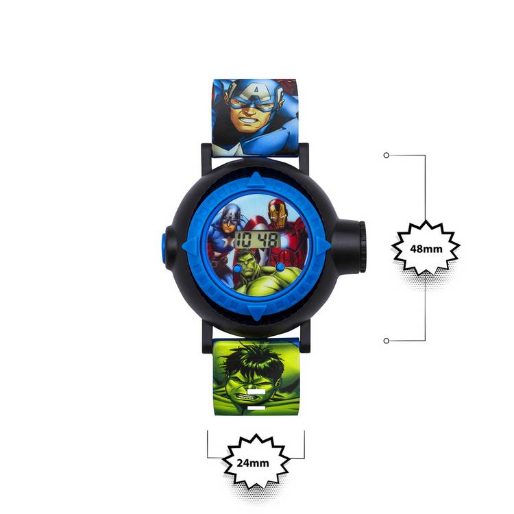 Marvel Kids Black Avengers Watch digital display (British brand)